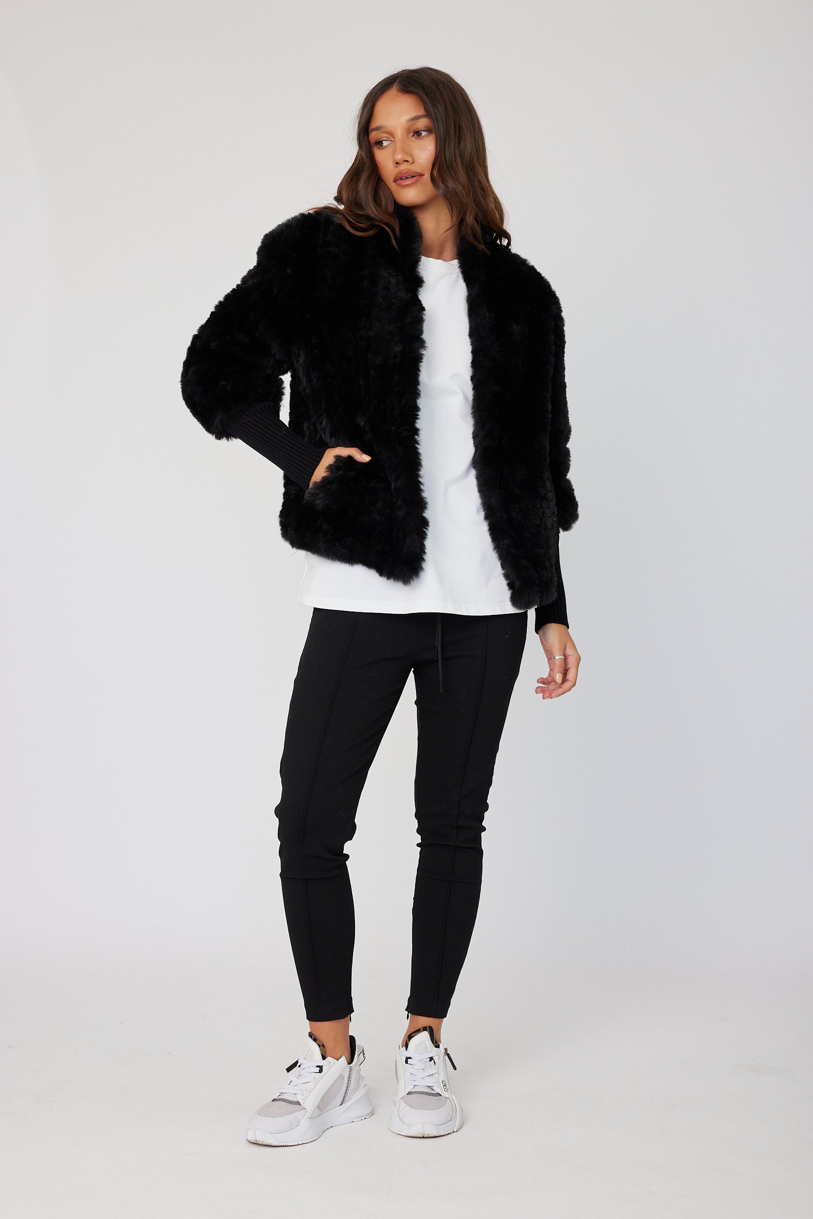 TETTO Faux Jacket Black