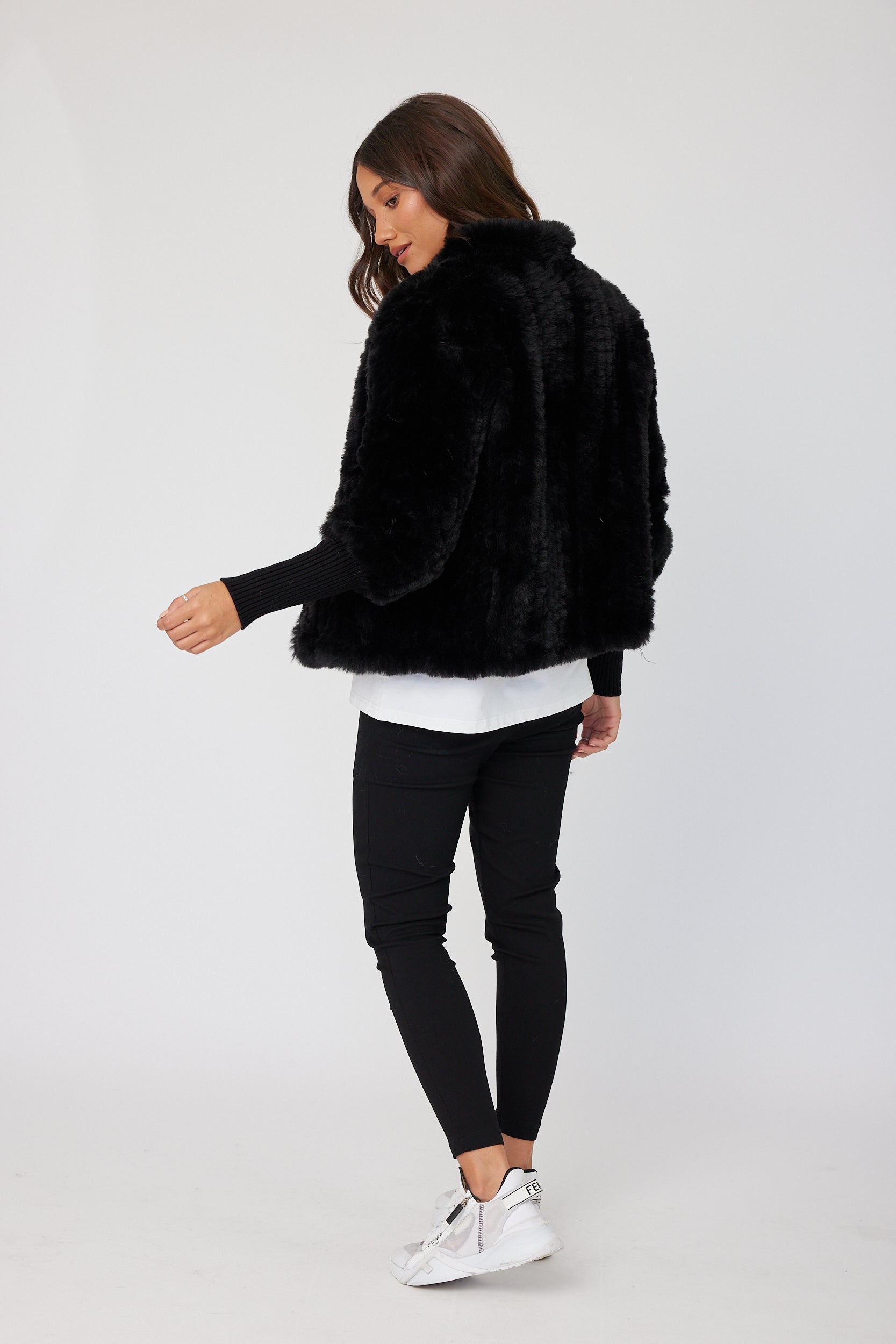 TETTO Faux Jacket Black