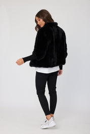 TETTO Faux Jacket Black