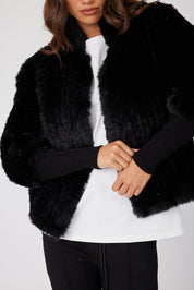 TETTO Faux Jacket Black