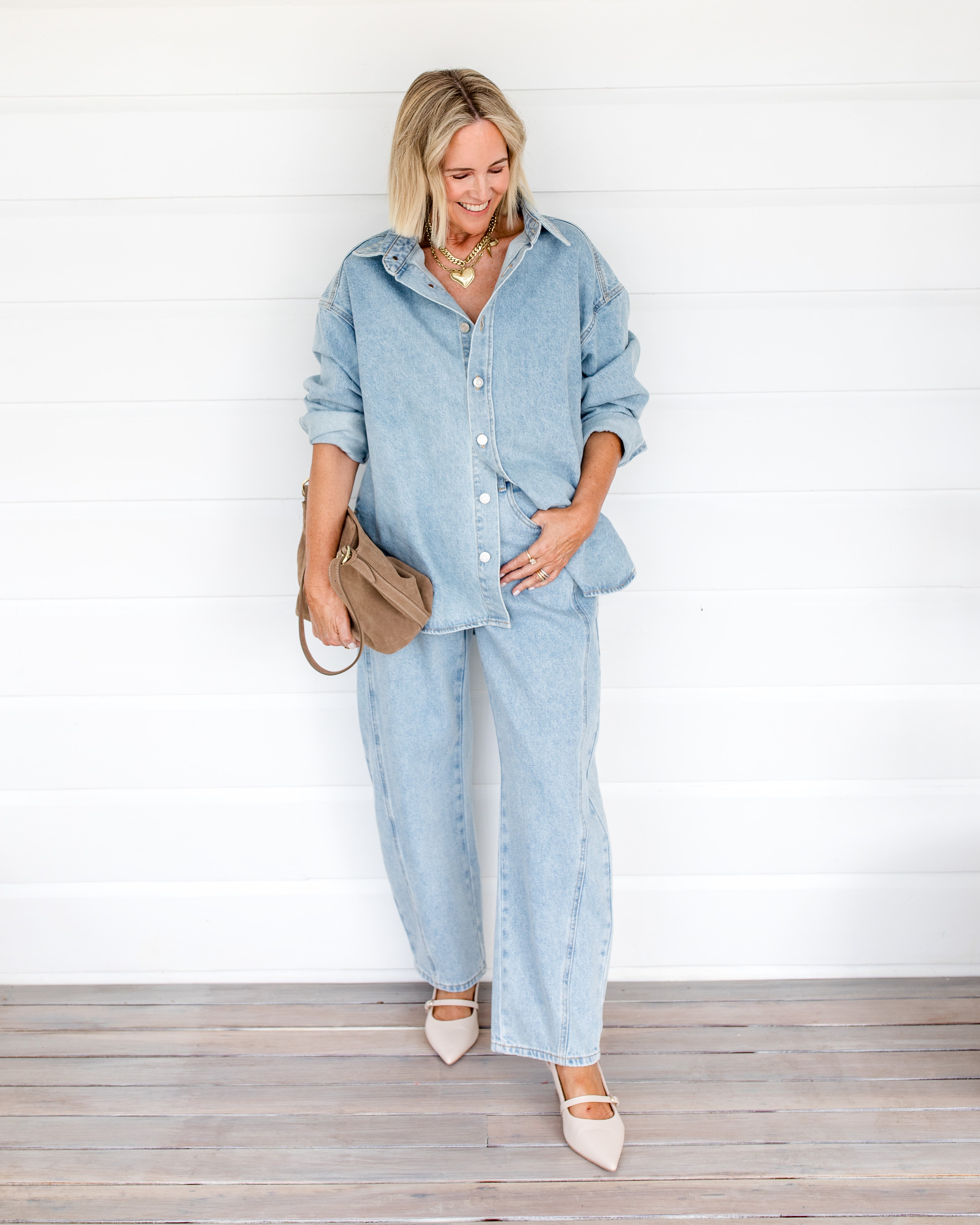 SALTY Jeans Light Blue Denim