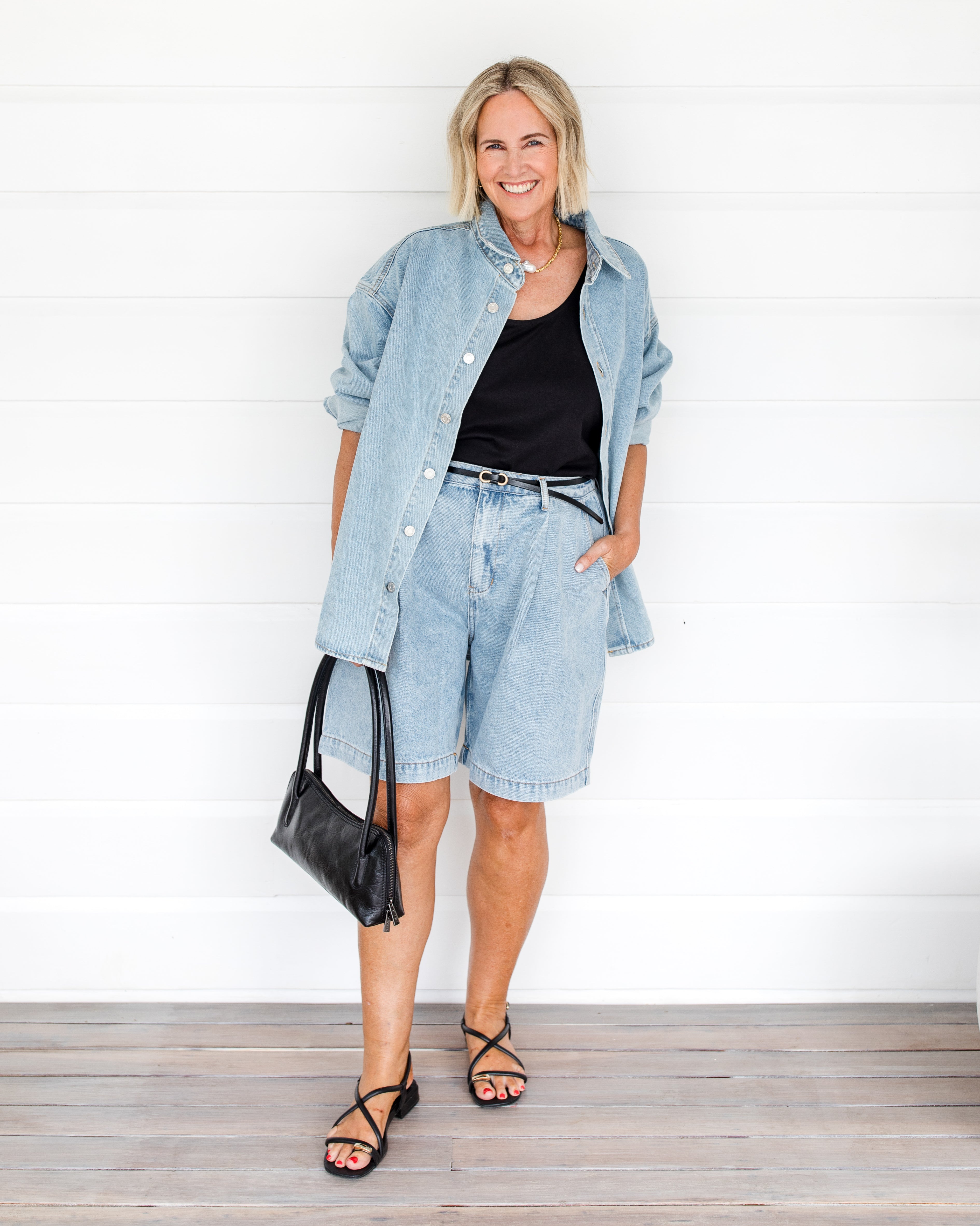 HARVEY Shorts Light Blue Denim