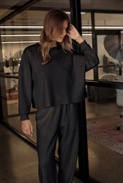 EMBY Long Sleeve Top Black