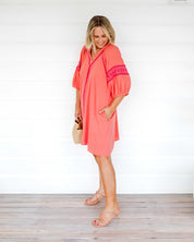 DARCY Dress Coral