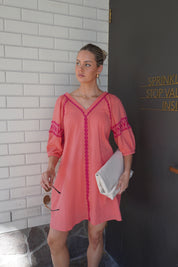 DARCY Dress Coral