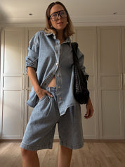 HARVEY Shorts Light Blue Denim