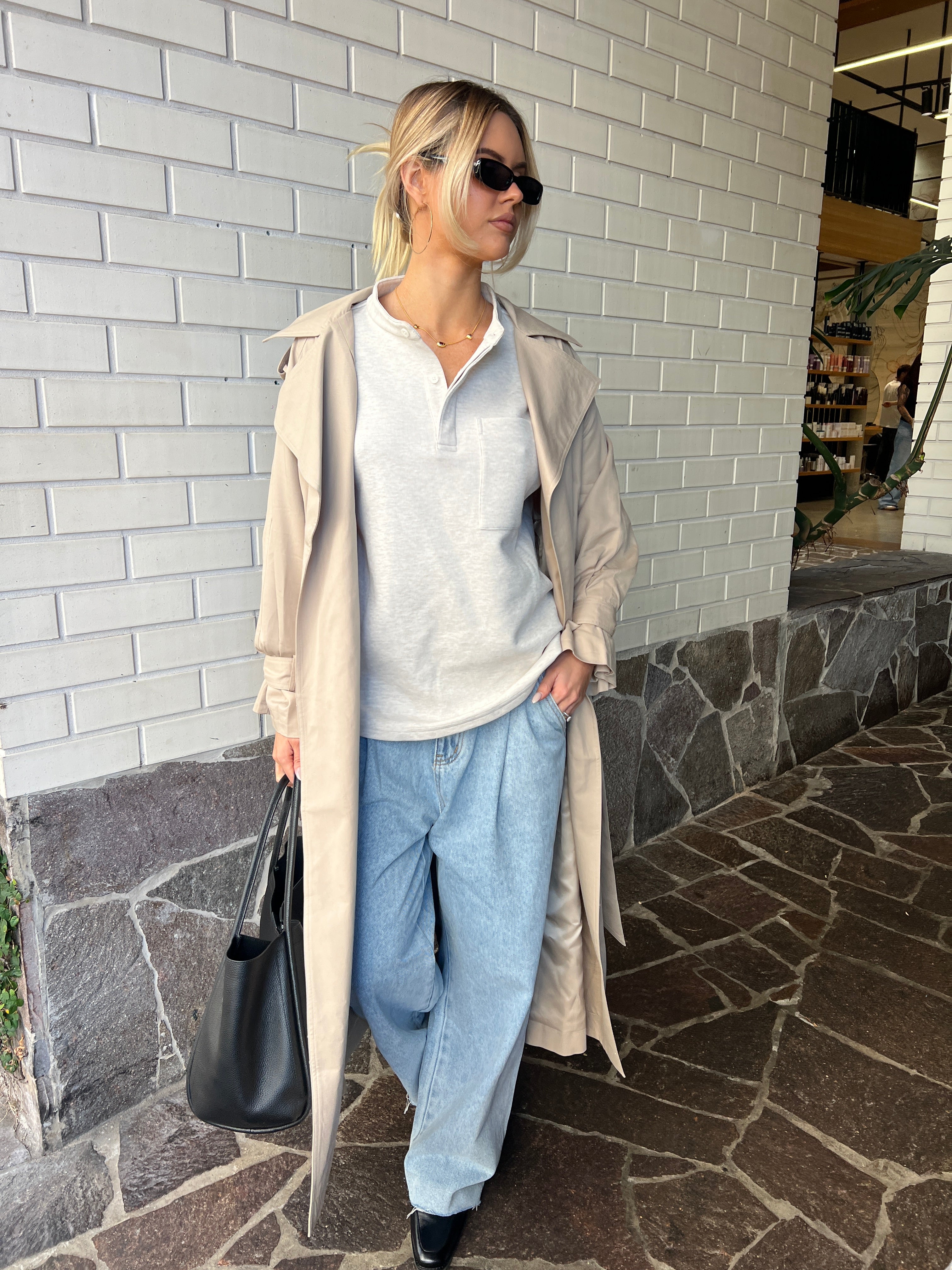 PASCAL Soft Maxi Trench Beige