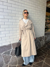 PASCAL Soft Maxi Trench Beige