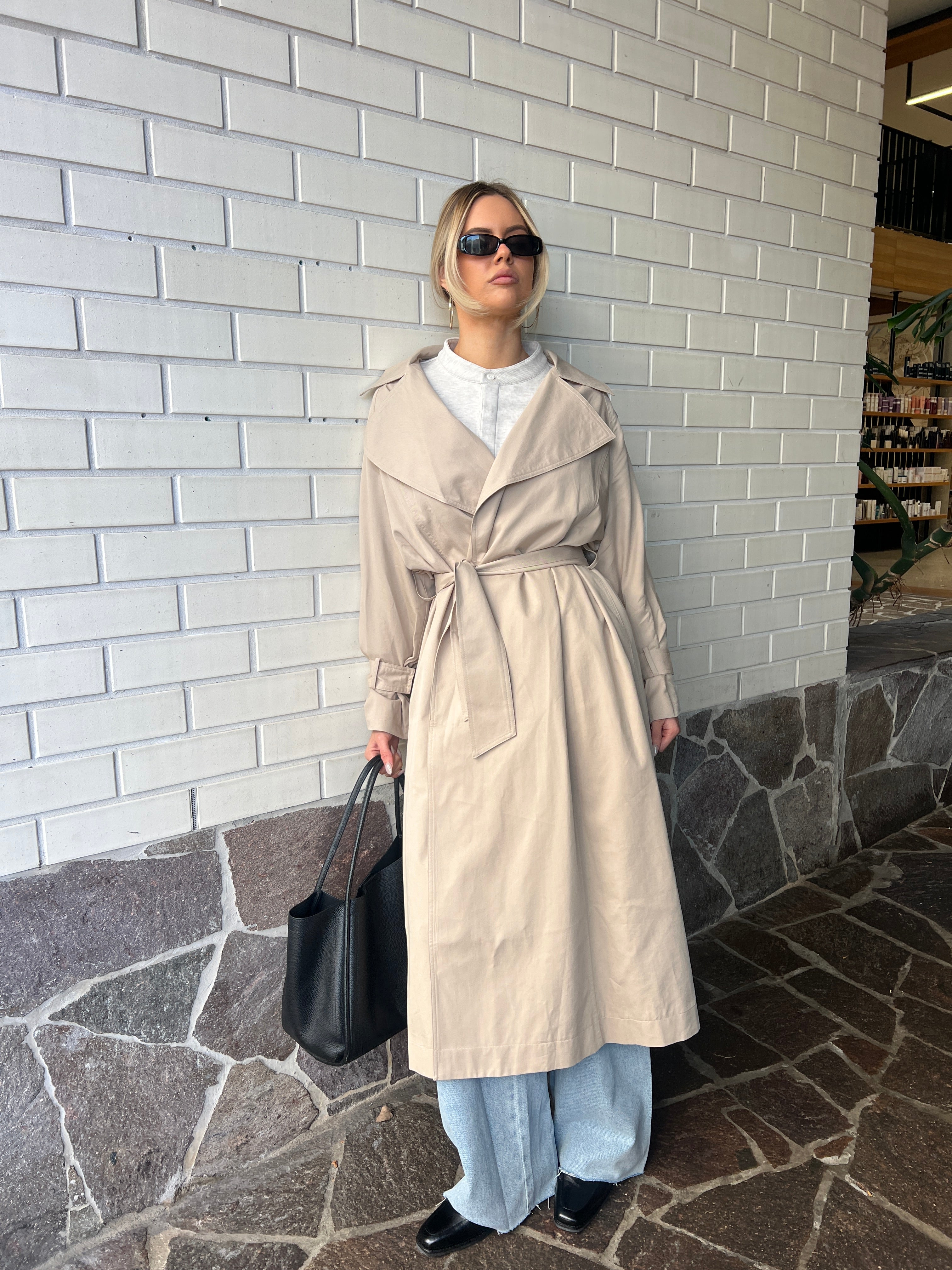 PASCAL Soft Maxi Trench Beige