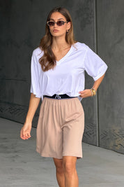 BALTIS V-Neck T-Shirt White