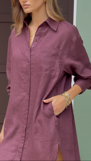 KASTA Mini Dress Burgundy