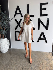 ISAAC Dress White
