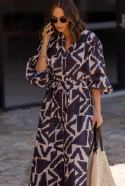 JACK Dress Navy Geo Print