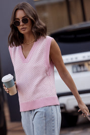 LULA Knit Vest Pink