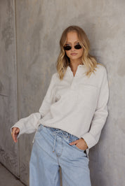 HENLEY Jumper Oat