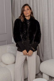 TETTO Faux Jacket Black