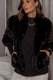 TETTO Faux Jacket Black