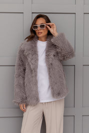 JUJU Faux Jacket Grey