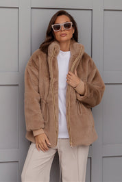 RAFFERTY Faux Jacket Hazelnut