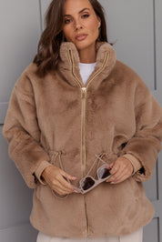 RAFFERTY Faux Jacket Hazelnut