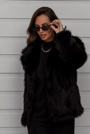 JUJU Faux Jacket Black