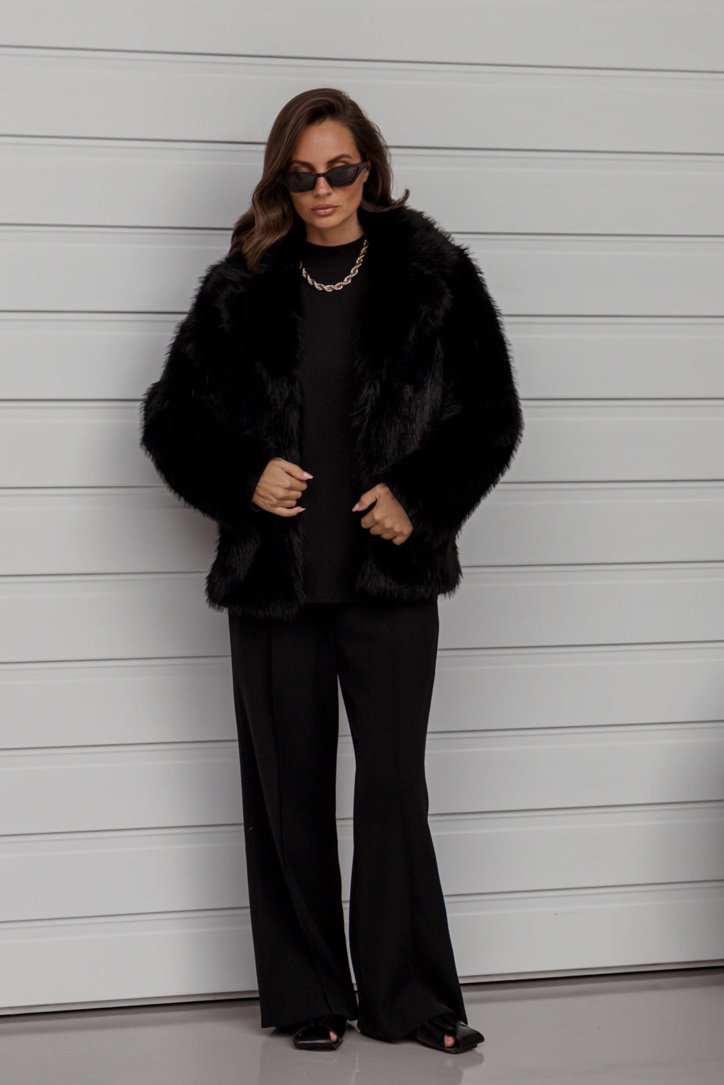 JUJU Faux Jacket Black