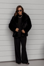 JUJU Faux Jacket Black