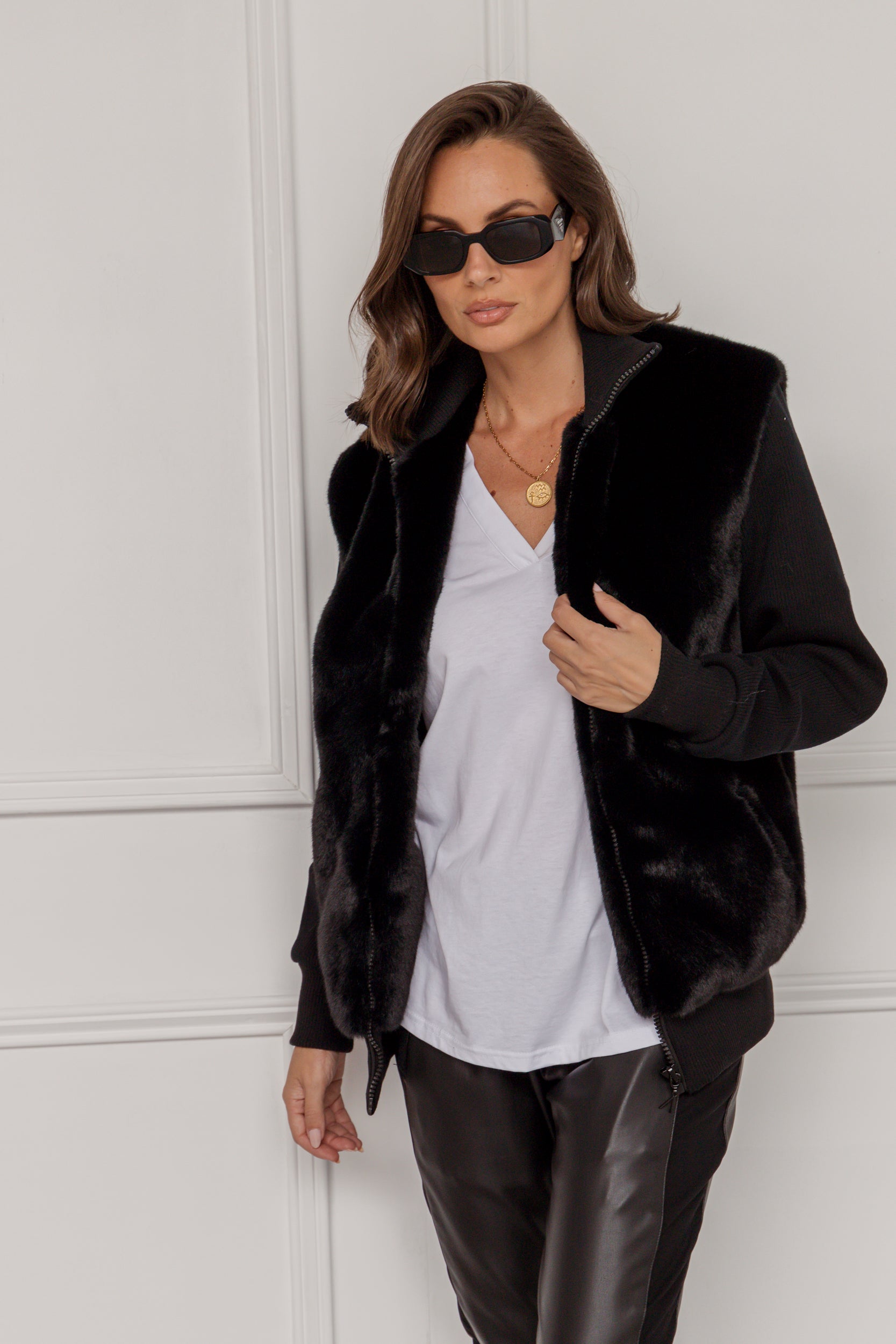 WINSTON Faux Jacket Black