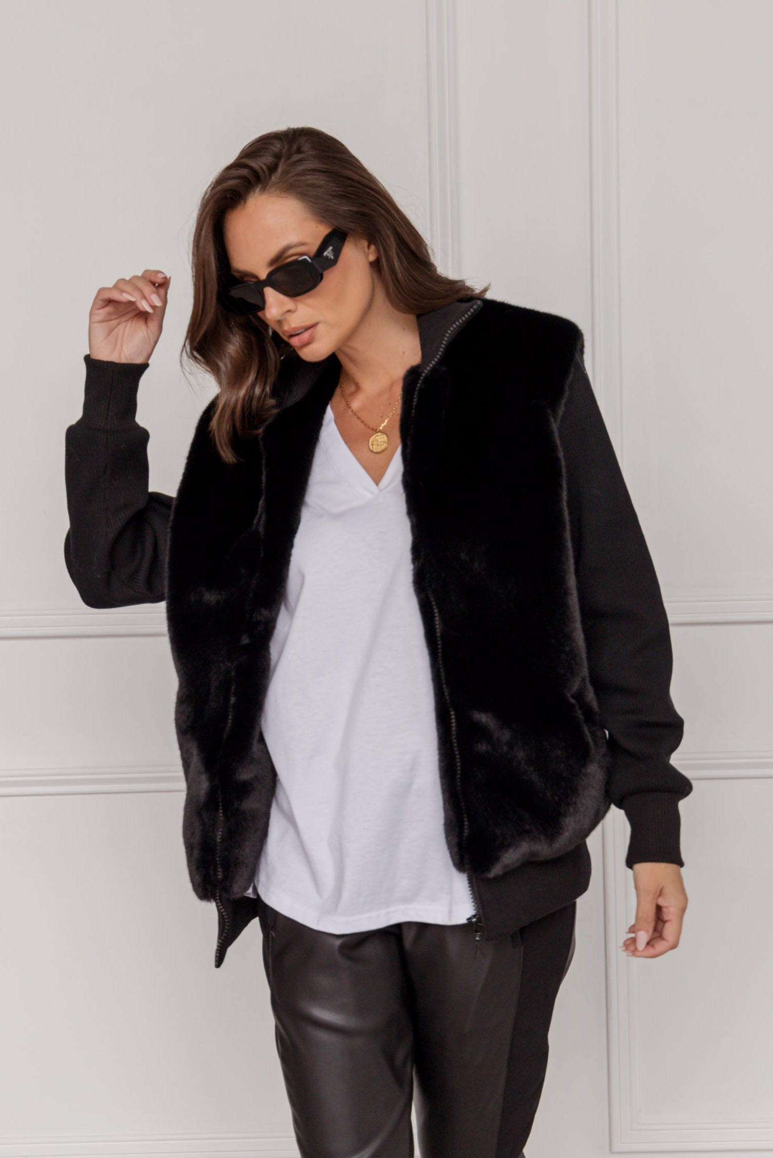 WINSTON Faux Jacket Black