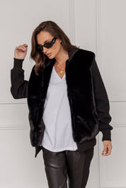 WINSTON Faux Jacket Black