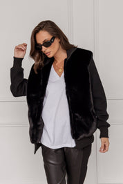 WINSTON Faux Jacket Black