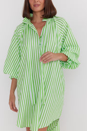 LYCIUM Dress Lime Stripe