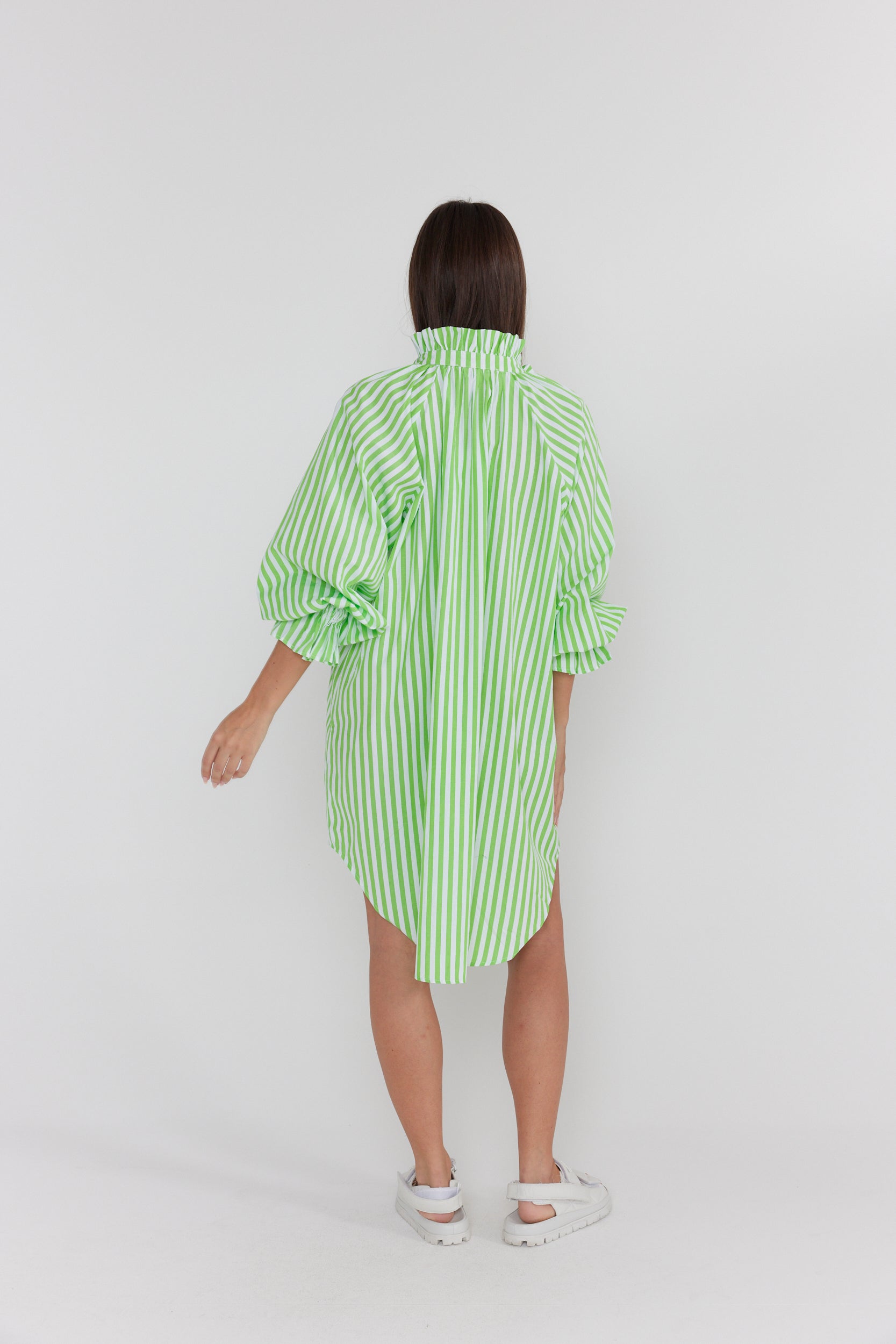 LYCIUM Dress Lime Stripe