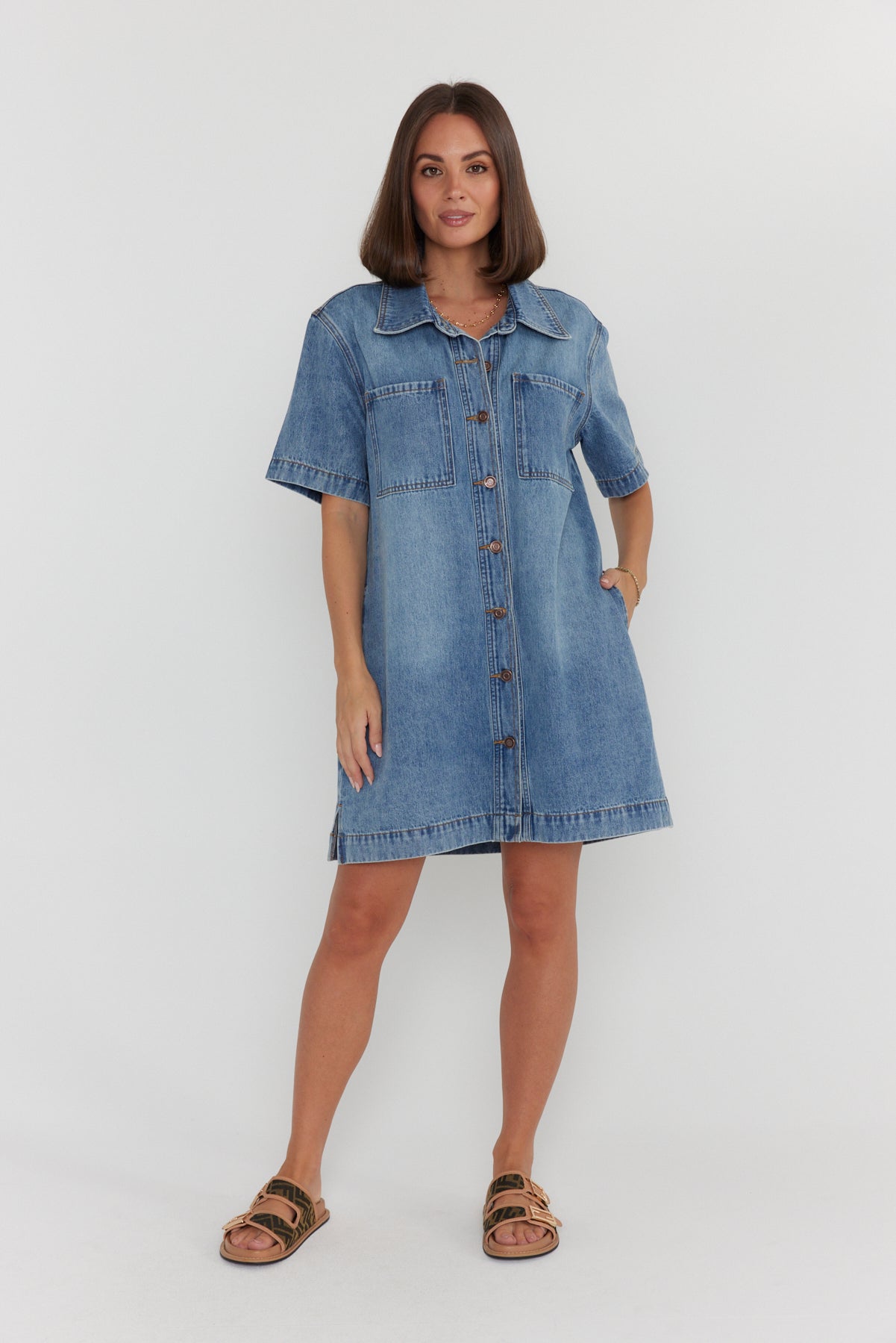 MILANO Dress Blue Denim