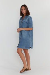 MILANO Dress Blue Denim