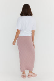 COMO Knit Skirt Dusty Pink