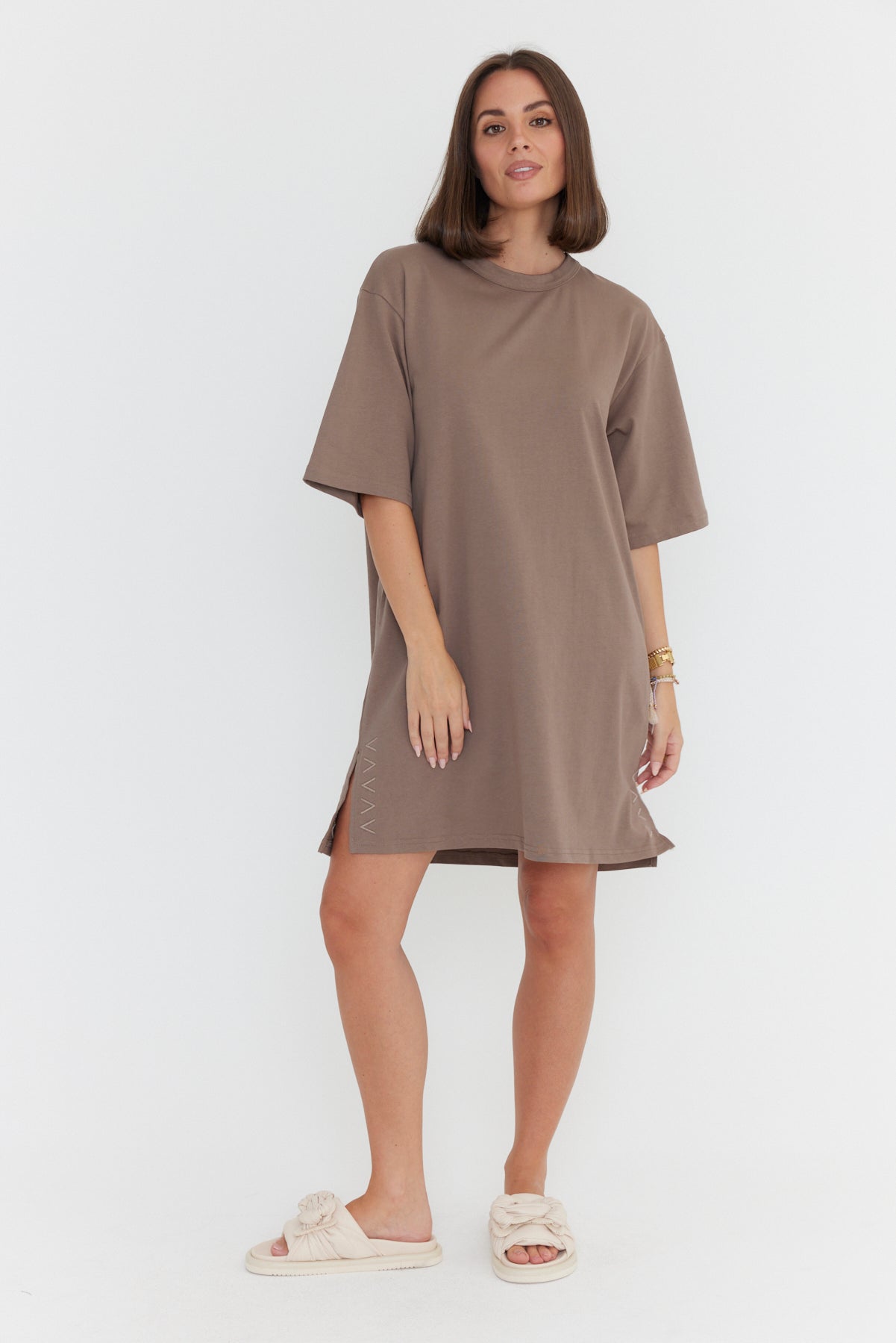 CALEB Dress Mocha Mousse