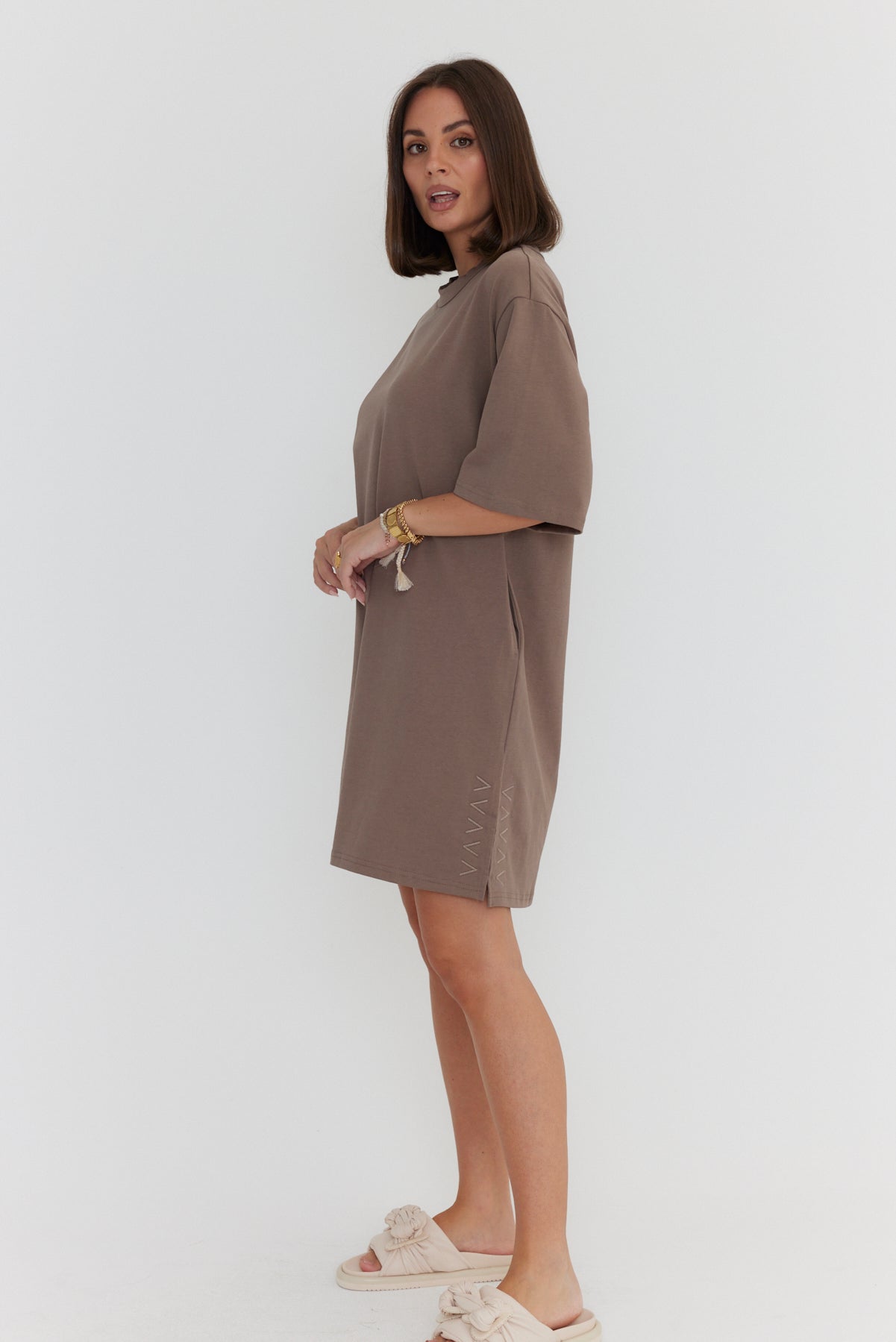 CALEB Dress Mocha Mousse