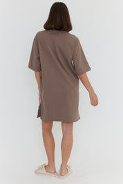 CALEB Dress Mocha Mousse