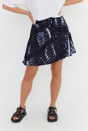 LUSTA Black Tie Dye Skirt