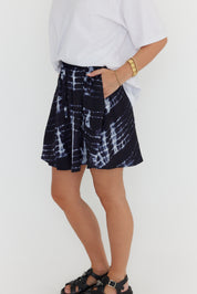 LUSTA Black Tie Dye Skirt