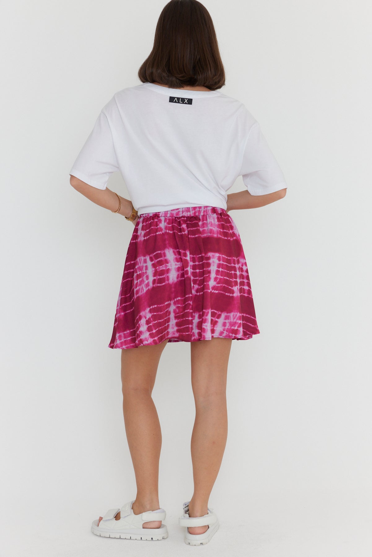 LUSTA Pink Tie Dye Skirt