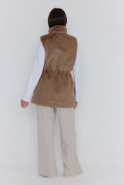 DUKE Faux Vest Hazelnut