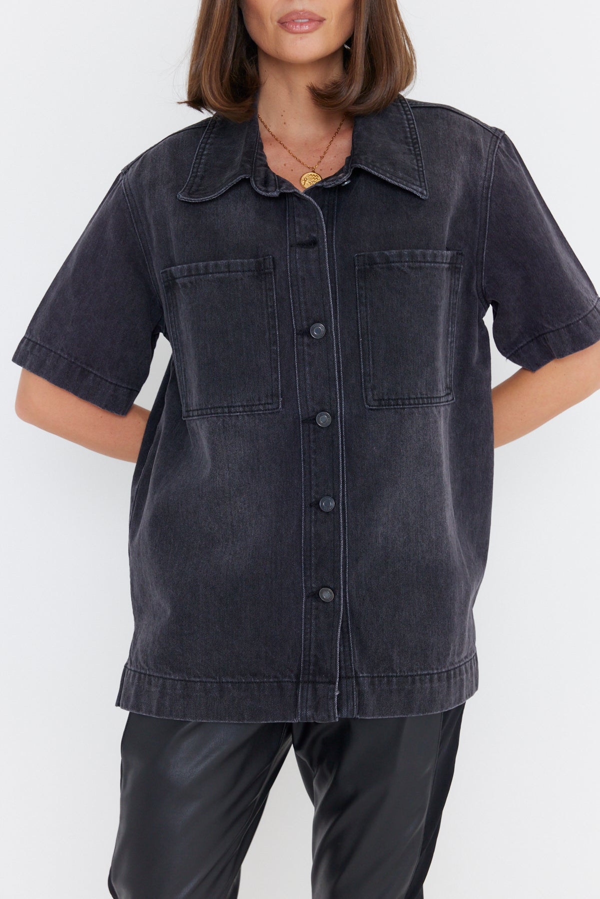 BECKHAM Shirt Black Denim