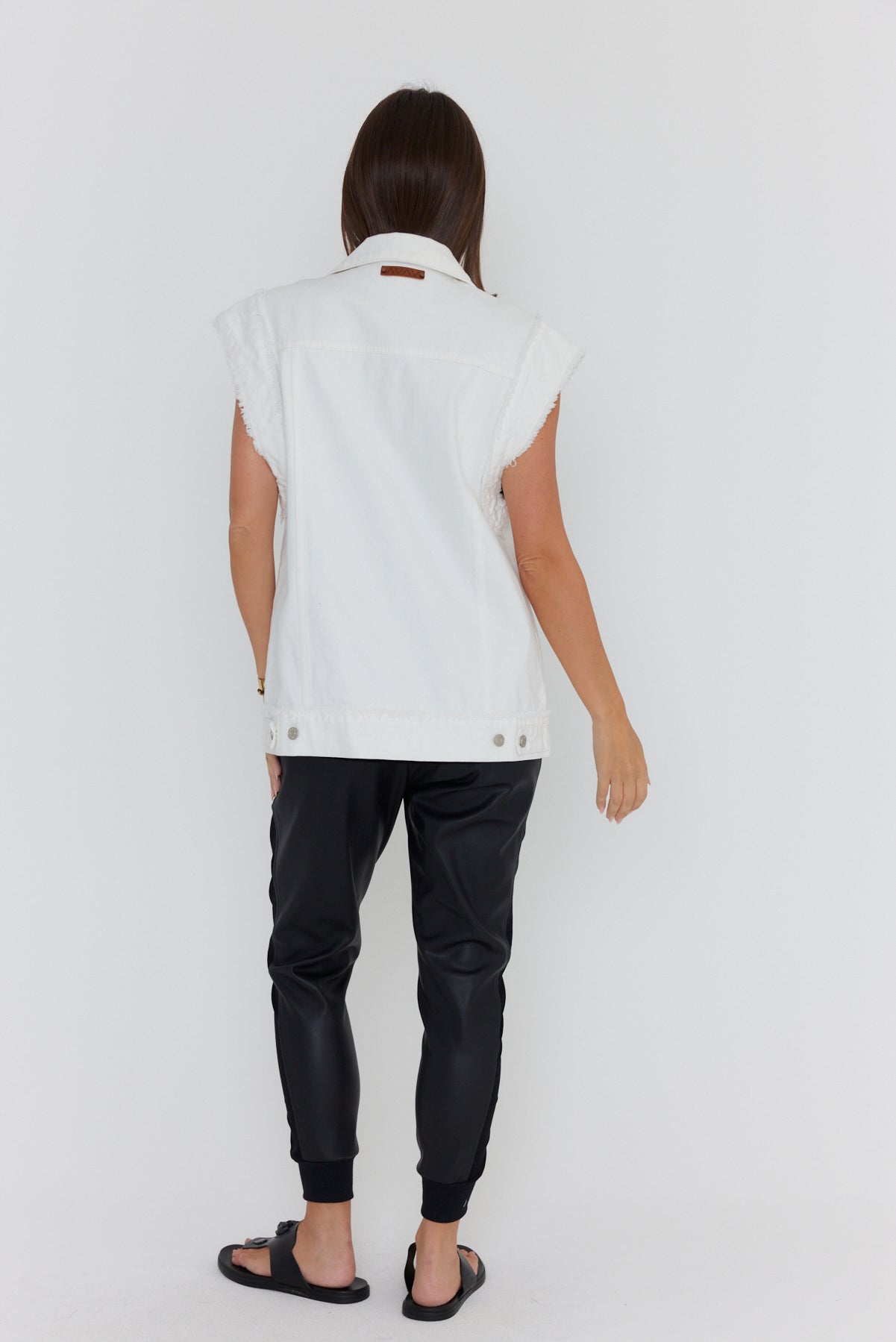 KOZET Vest White Denim