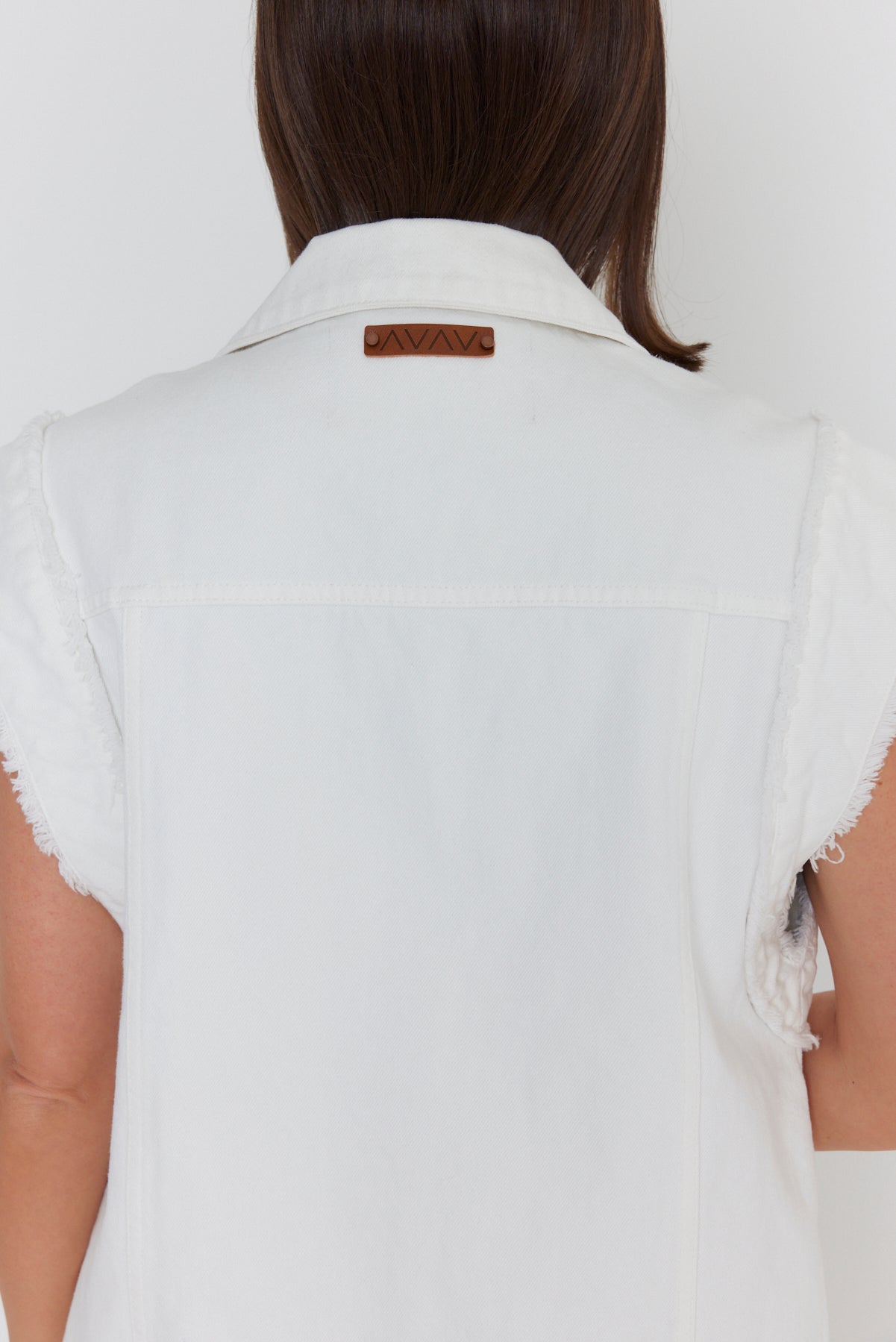 KOZET Vest White Denim