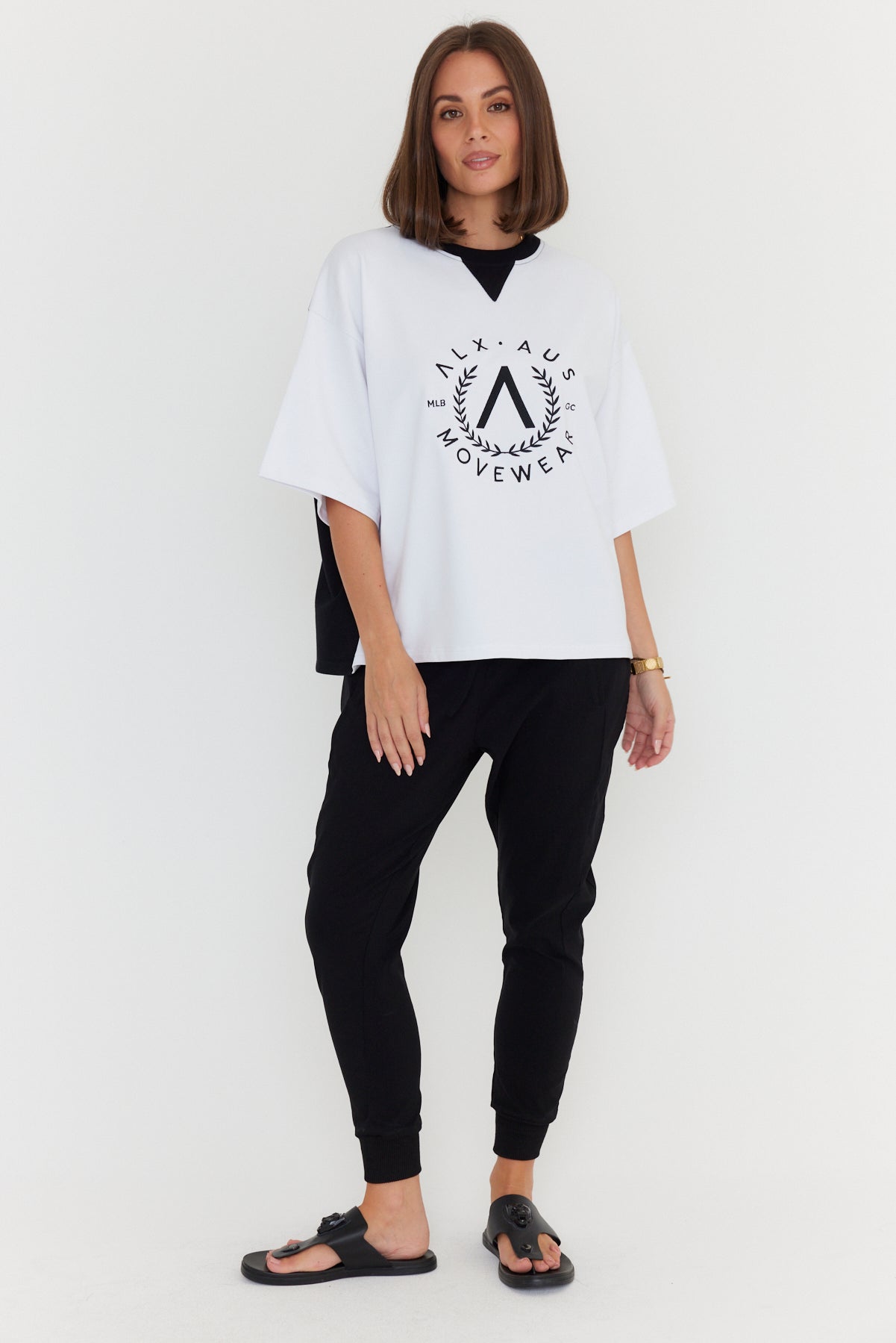 BRAX T-Shirt White/Black