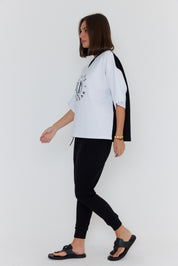 BRAX T-Shirt White/Black