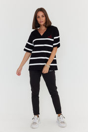 JASPER V T-Shirt Black