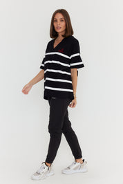 JASPER V T-Shirt Black